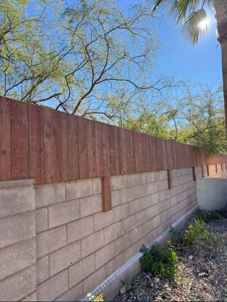 Wood addition on block wall
